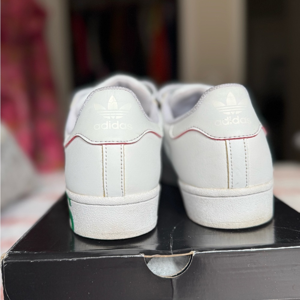 Adidas Men’s Superstar White Multicolor Sneakers - Picture 4 of 6